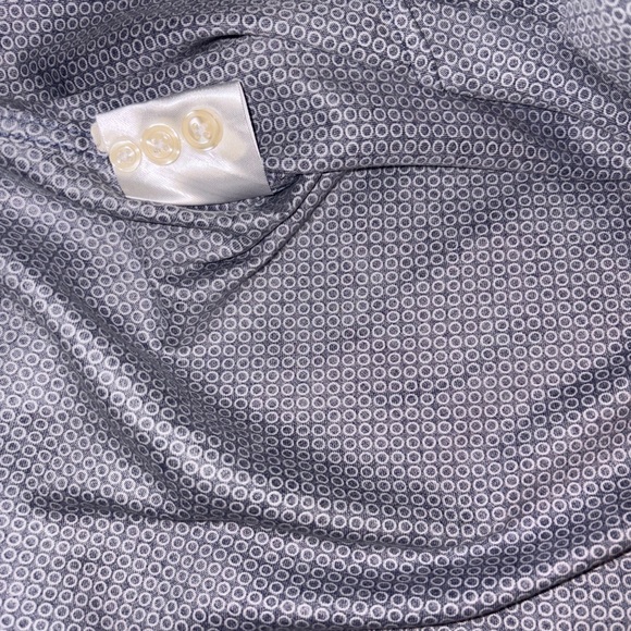 Egara Mens Button Down Dress Shirt Long Sleeve Non Iron Slim Fit Blue XL - Picture 10 of 12